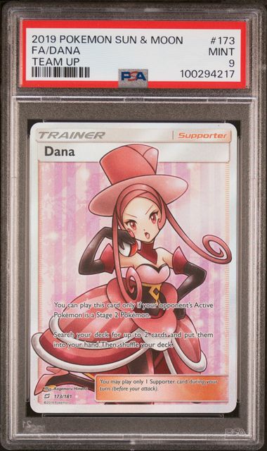 Dana Full Art 2021 Pokemon Team Up rare holo 173/181 PSA 9 – Official Pokemon TCG Product