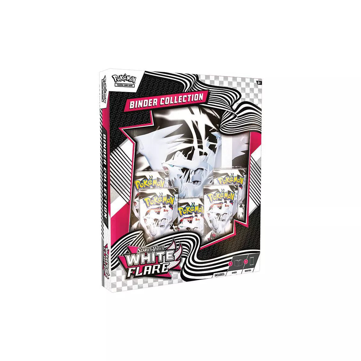 Pokemon Scarlet & Violet: White Flare Binder Collection Box – Official Pokemon TCG Product