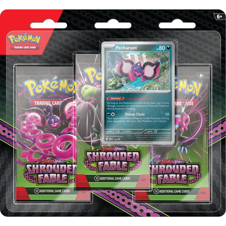 Pokemon Scarlet & Violet Shrouded Fable 3-Pack Blister Pack - 12 Pack Box – Official Pokemon TCG Product