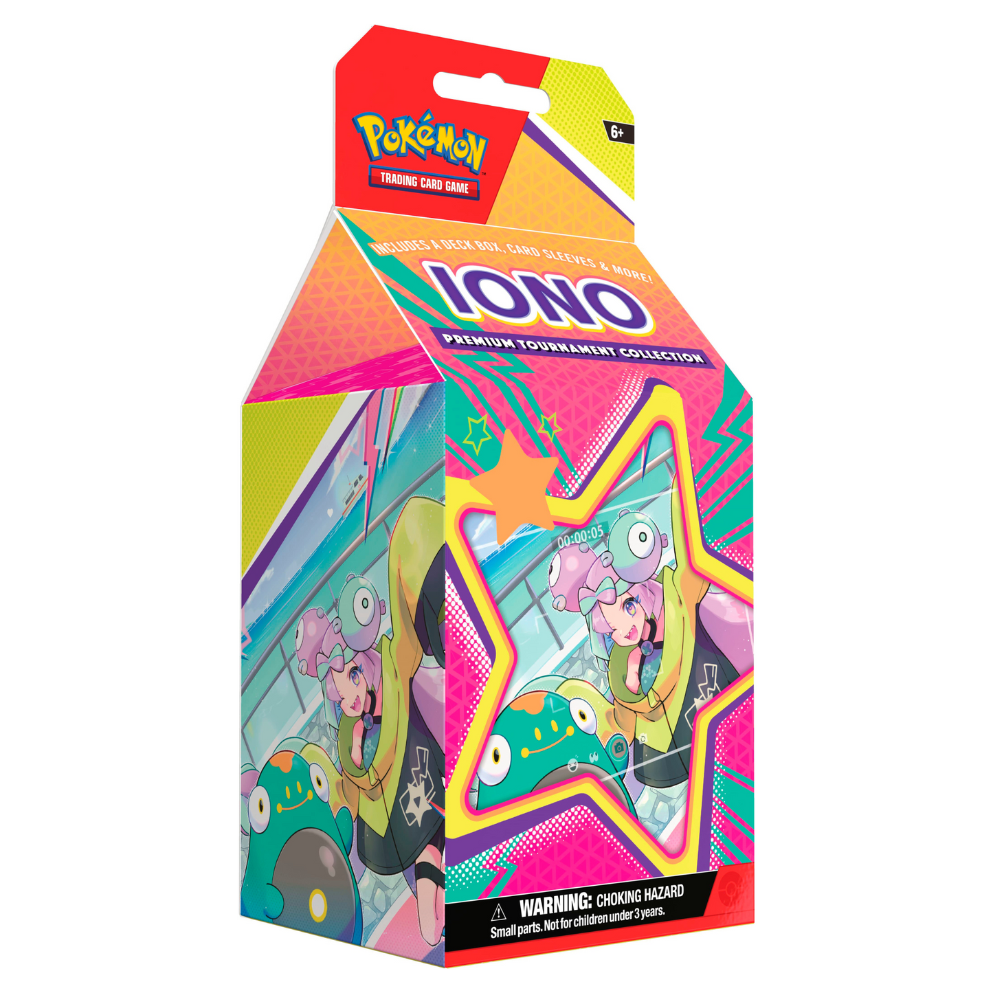 Pokemon Iono Premium Tournament Collection Display – Official Pokemon TCG Product