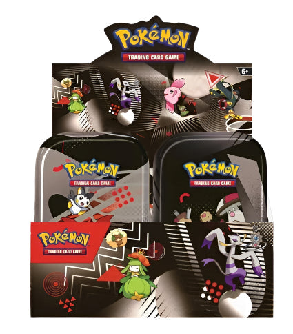 Pokemon Scarlet & Violet: Black Bolt/White Flare Unova Mini Tin Display – Official Pokemon TCG Product