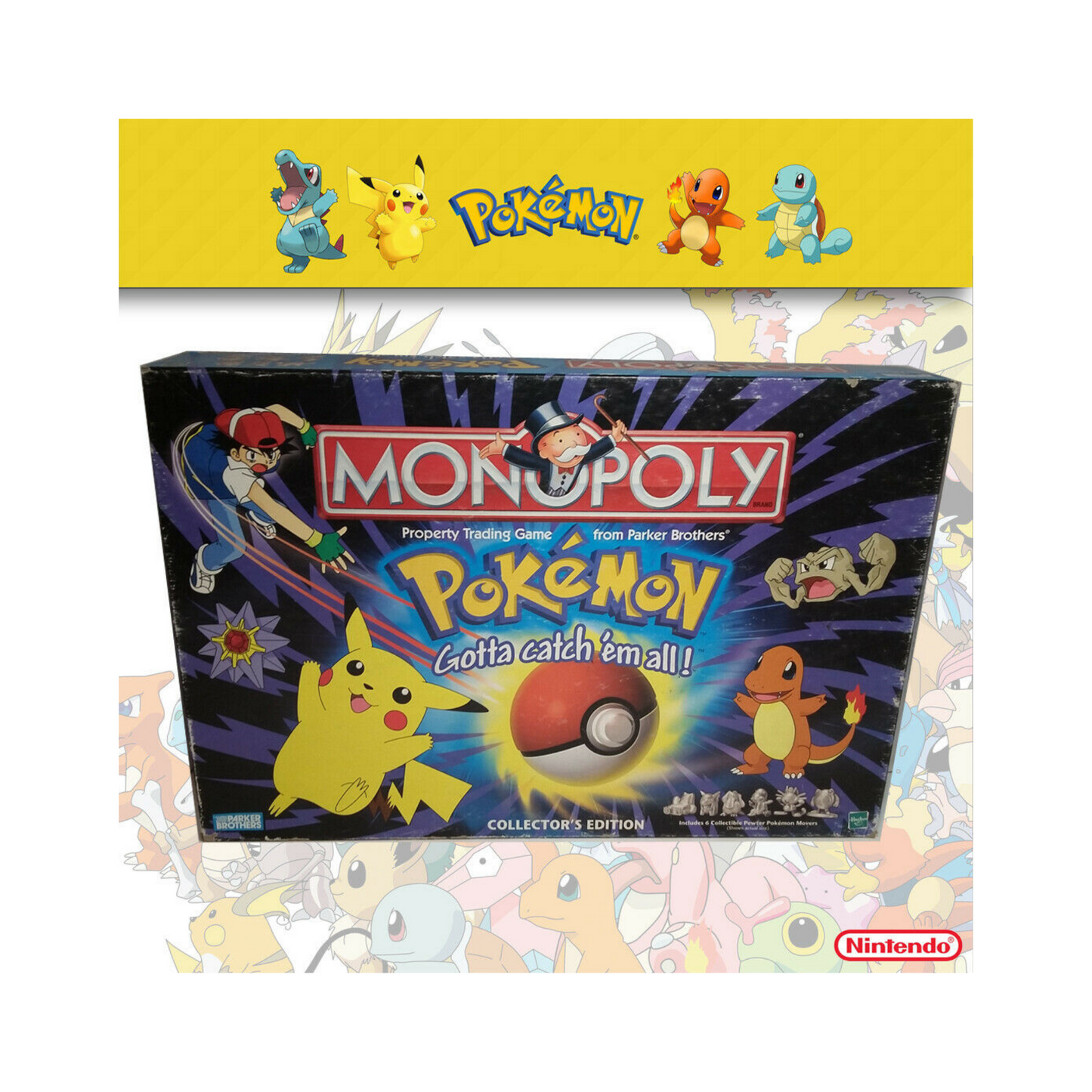 1999 Pokemon Monopoly Gotta Catch em All Col. Ed. Nintendo Parker Brothers – Official Pokemon TCG Product