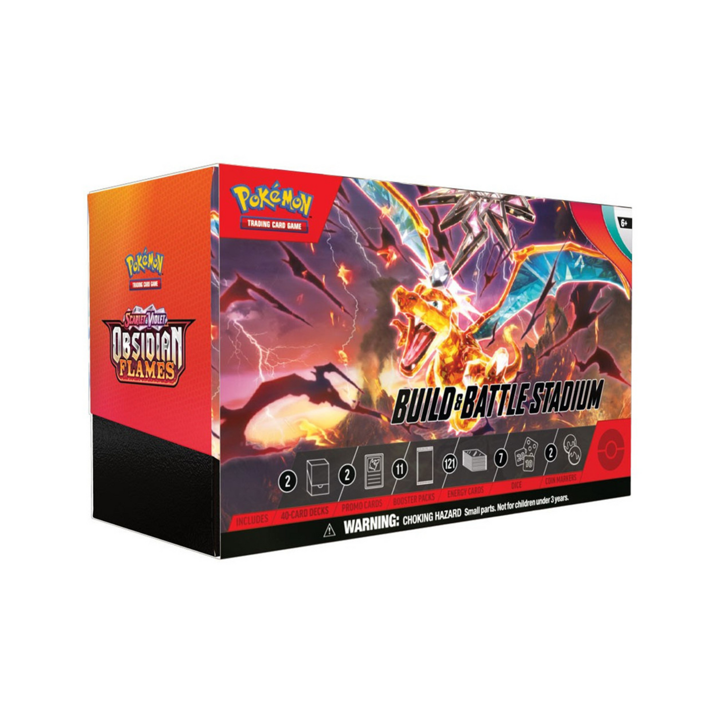 Pokemon Scarlet & Violet Obsidian Flames Build & Battle Stadium Box – Official Pokemon TCG Product