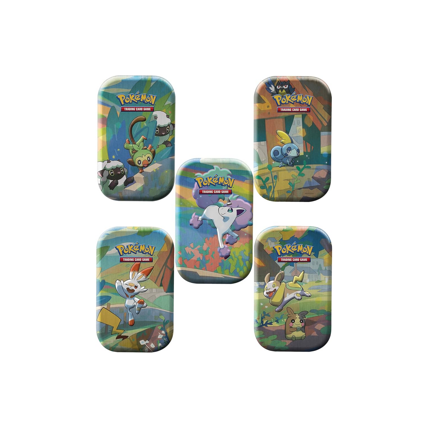 Pokemon Galar Pals 10 Mini Tin Display – Official Pokemon TCG Product