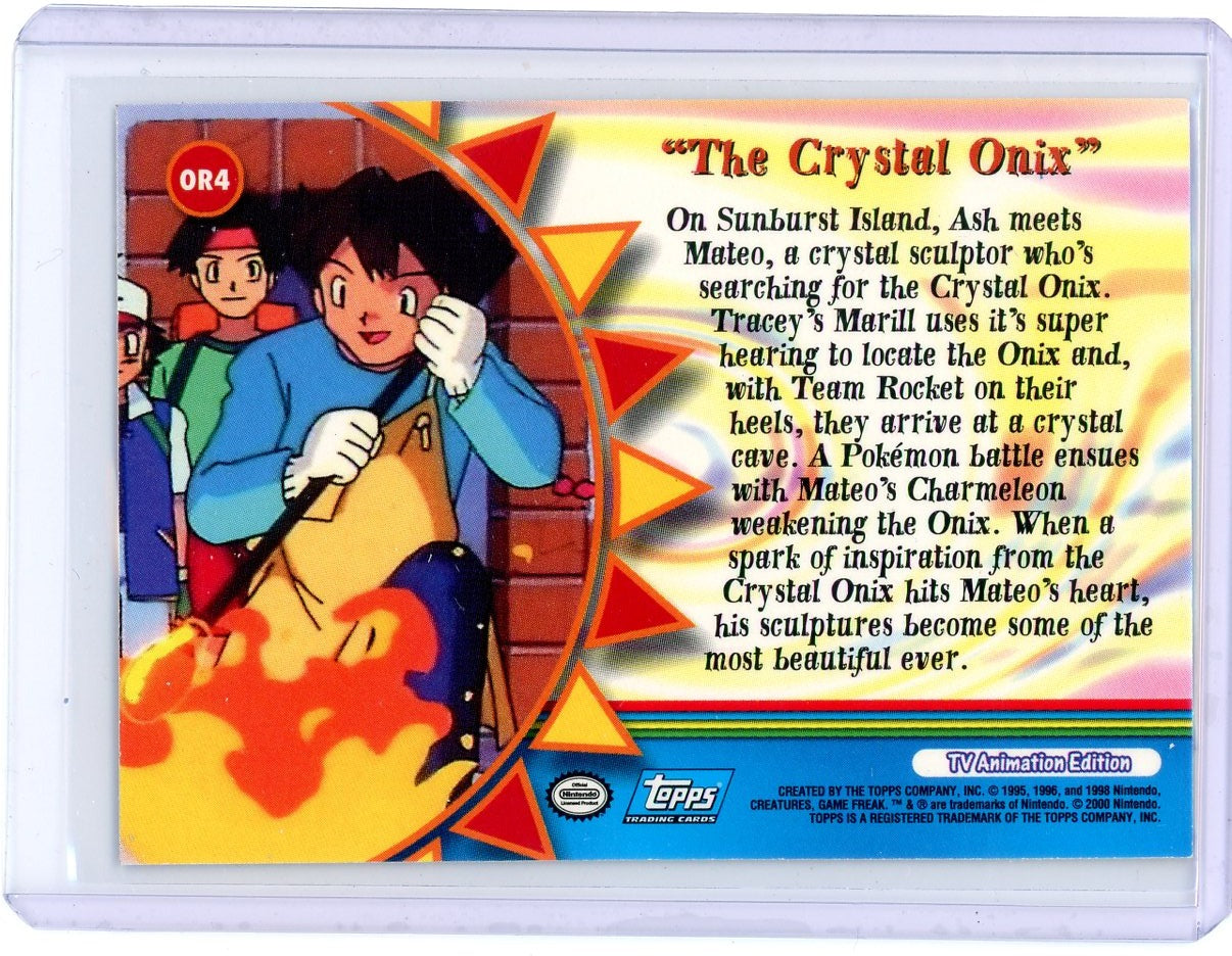 The Crystal Onix Holo Pokemon TOPPS Orange Islands – Official Pokemon TCG Product