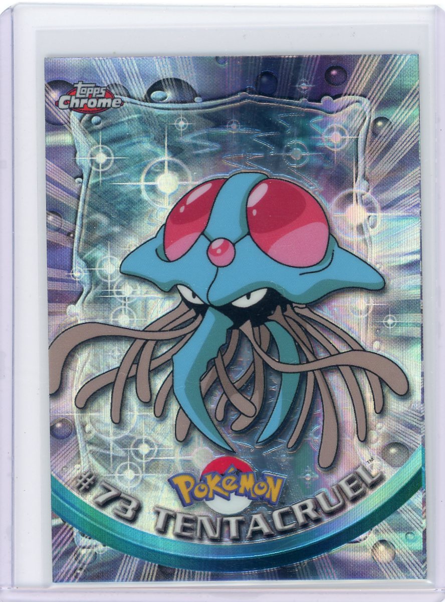 Tentacruel 2000 Pokemon Topps Chrome Spectra Refractor #73 – Official Pokemon TCG Product