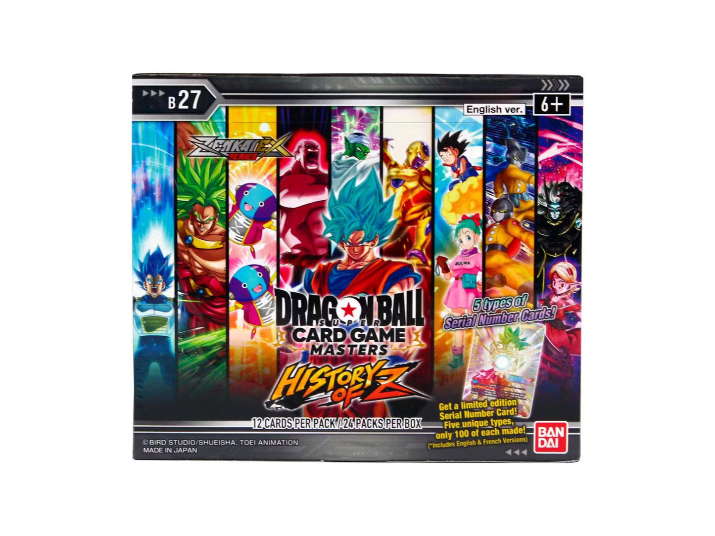 Dragon Ball Super TCG: History of Z Booster Box (B27) Japanese