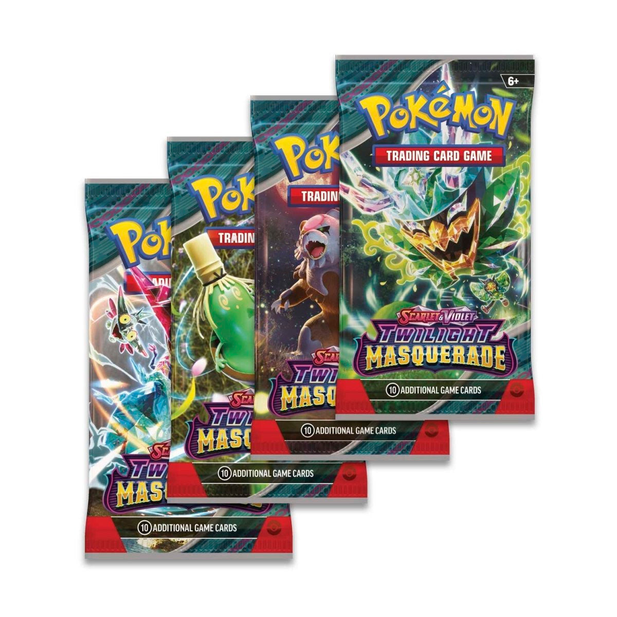 Pokemon TCG Twilight Masquerade - Booster Packs SET OF 4 – Authentic Japanese Pokemon Cards