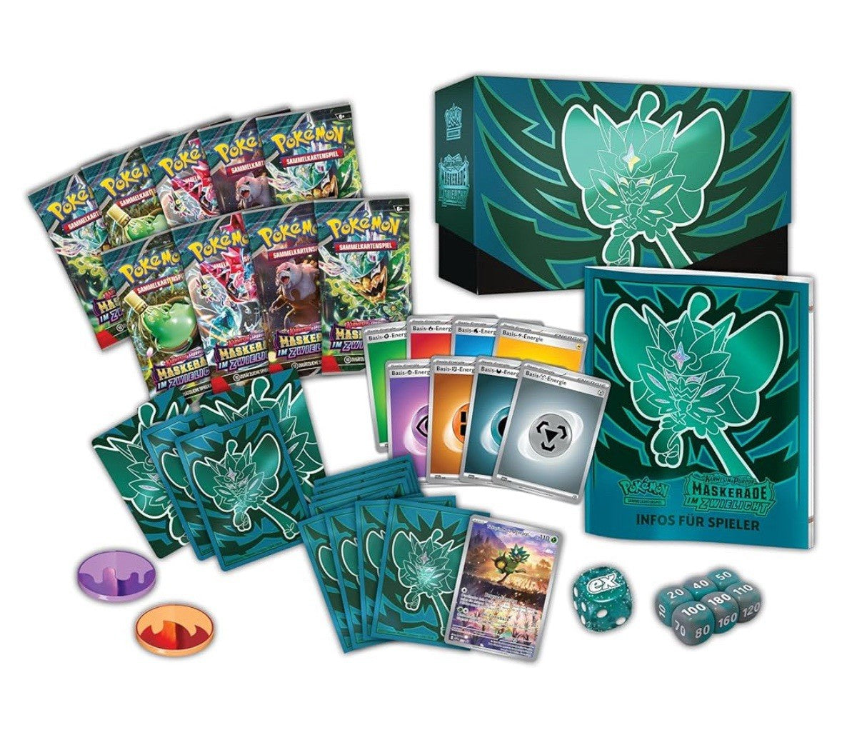 Pokemon TCG Twilight Masquerade Elite Trainer Box – Complete Trainer Kit with Accessories