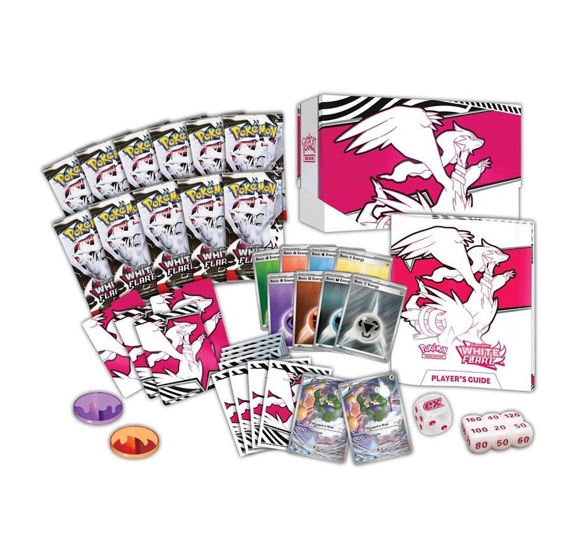 Pokemon TCG White Flare Elite Trainer Box – Complete Trainer Kit with Accessories