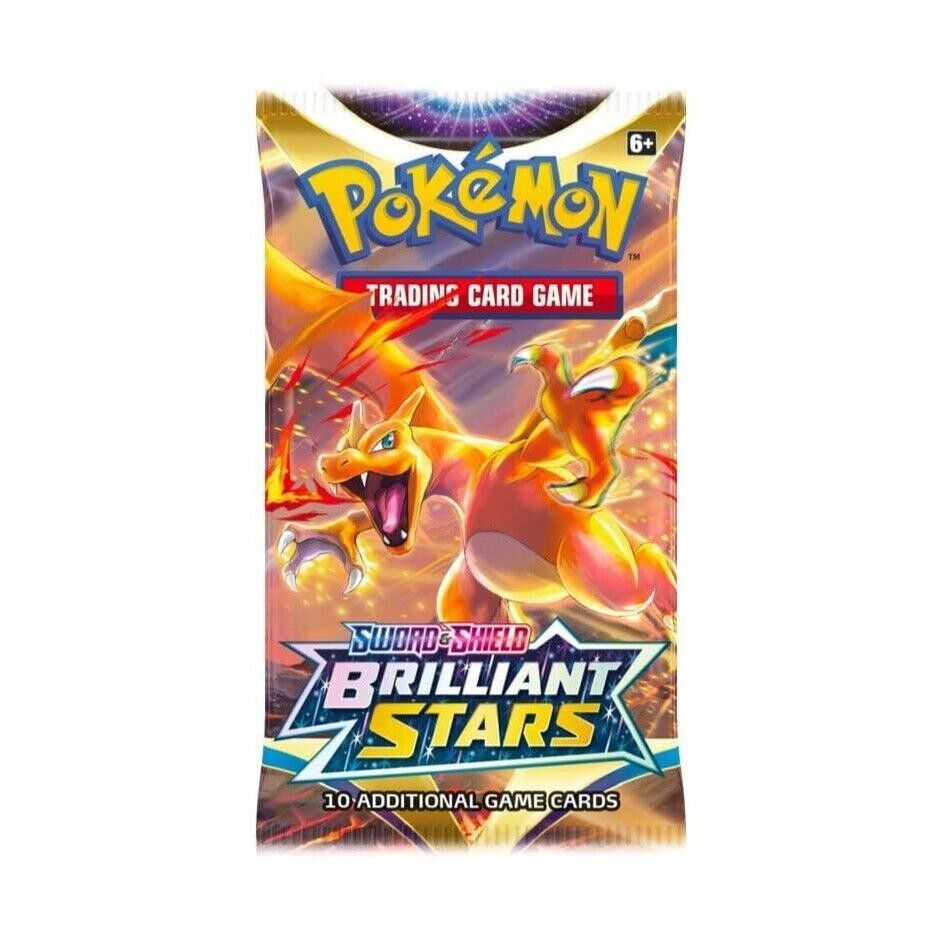 Pokemon TCG Sword & Shield - Brilliant Stars Charizard Art Booster Pack – Authentic Japanese Pokemon Cards
