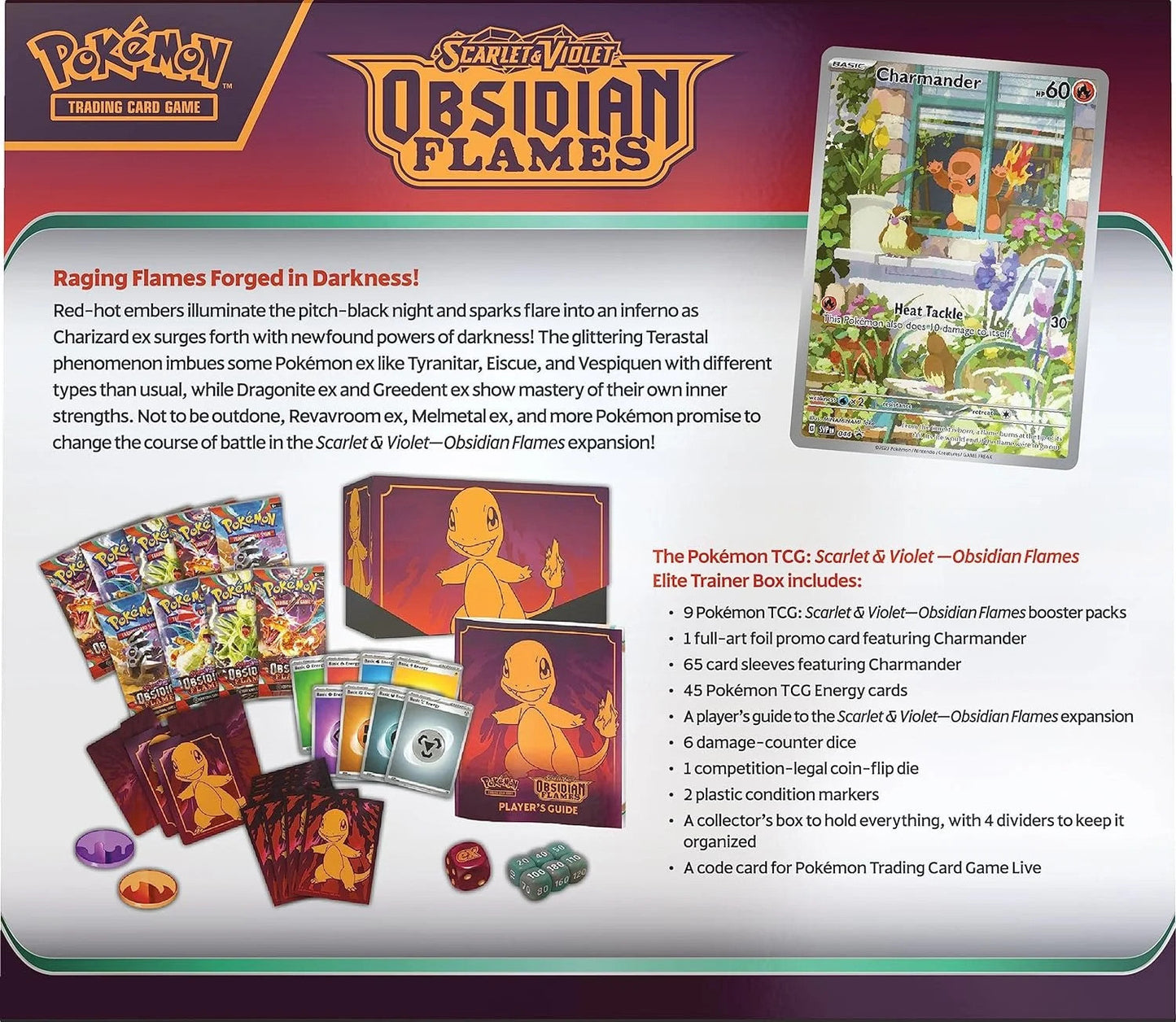 Pokemon TCG: Scarlet & Violet—Obsidian Flames Elite Trainer Box